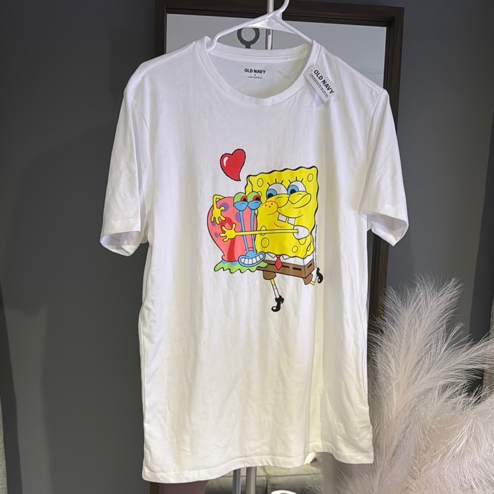 Old Navy Kids White SpongeBob T-Shirt